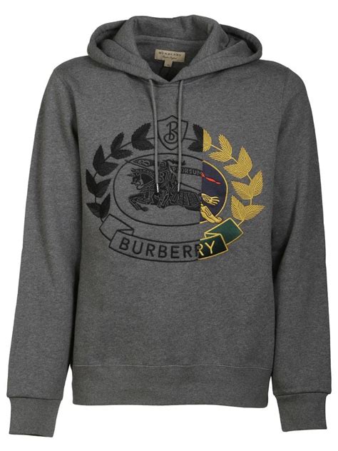 burberry crest logo hoodie